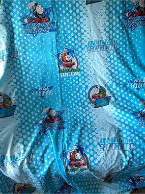 Vintage Thomas & Friends twin bed sheet flat sheet train characters